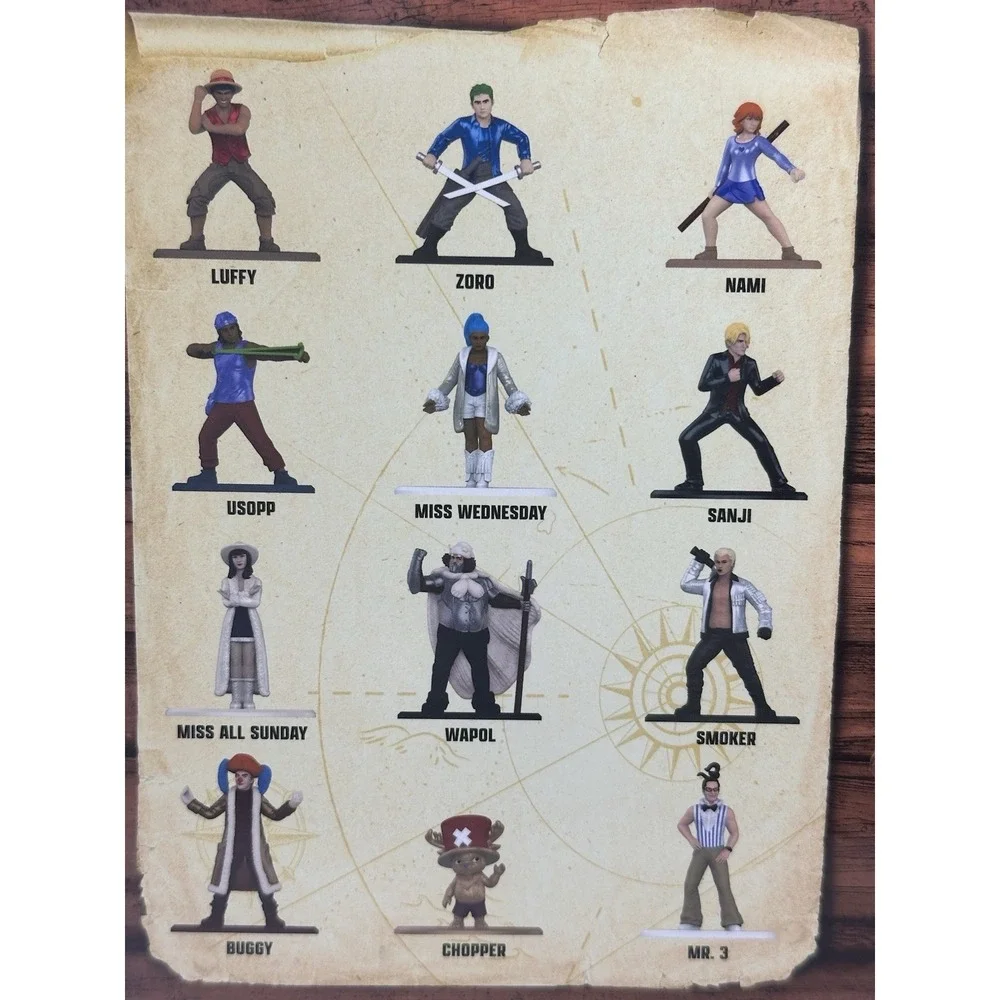 One Piece Nano Metalfigs 12 Pack Netflix 2026 Jada Toys Die Cast New